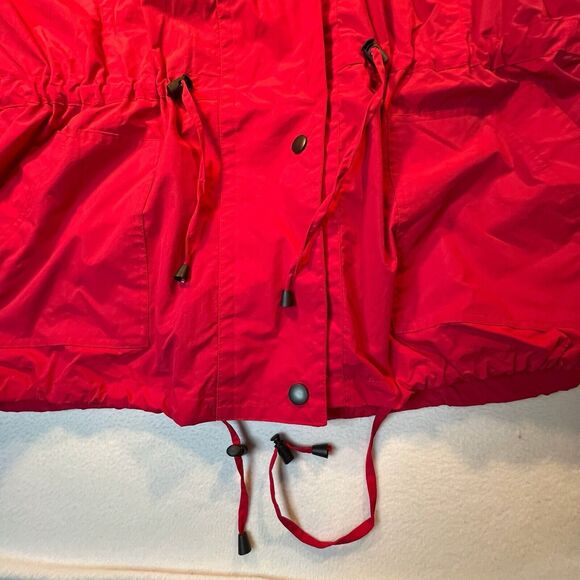 Tudor Court Red Jacket Windbreaker Removable Hood Fleece Lined Long Sleeves XX - Picture 15 of 16